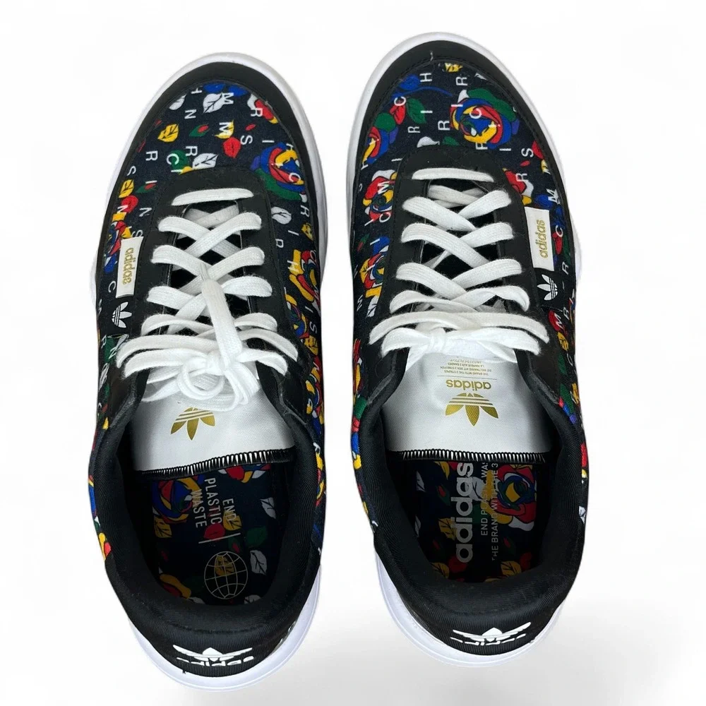Adidas Rich Mnisi Her Court Multi-Color Graphic Print Sneakers GW9569 10 Womens